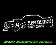 Ken Block RIP Aufkleber Rally Legende Autoaufkleber Tuning Sticker
