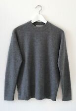 Hallhuber Donna 100% Kaschmir Pullover weiter Schnitt grau meliert 34 36 wie neu