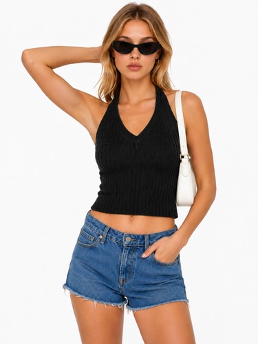 Weste crop top frauen - weste,