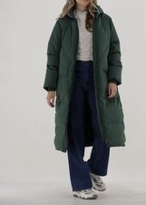 Y.a.s. Damen Grüne Daunen Winter Mantel Jack Yasirma Ls Long Down Coat. Neu