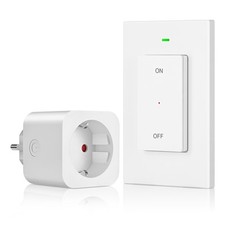 DEWENWILS Funksteckdosen mit Fernbedienung, Kein Kabel Erforderlich, 16A 3680W