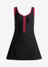 Badekleid Gr. 42 Schwarz Pink