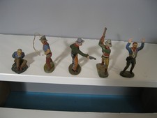 Elastolin 7 cm fünf Cowboys