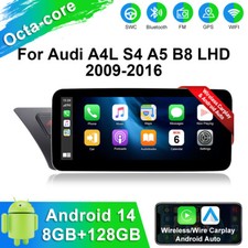 8+128GB Car Stereo Radio Für Audi A4 A5 10.25" Carplay Android Auto DAB GPS SWC
