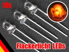 10 Stück Flacker LED 3mm