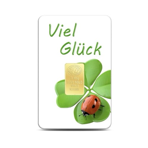 Goldbarren viel glück - "viel,