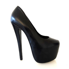 Topshop Supreme Extreme High Heel Platform Pumps Size EU 39 Leather Rare