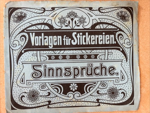 Antikes stickheft vorlagen - stickheft:,