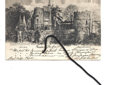 Fürstenstein litho vor 1900 - litho,
