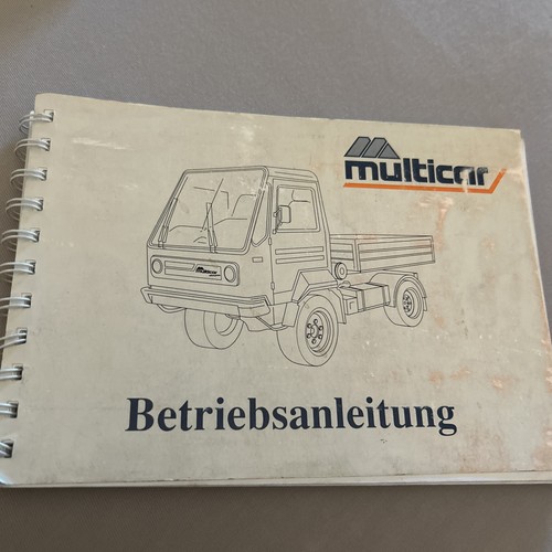Bedienung multicar 26 - bedienung,