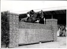 Foto Springreiten, Sprung