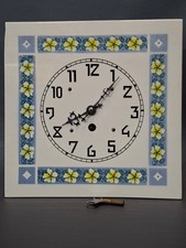 Jugendstil Keramik Küchenuhr mechanisch