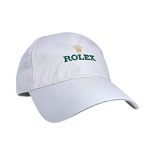 Rolex Cap Golf Kappe Mütze Hut Weiß 100 % Polyester  baseballhat hat white
