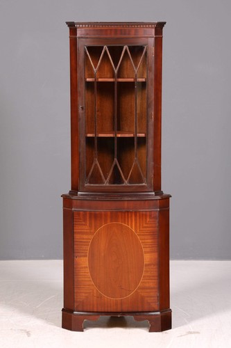 Englische eckvitrine mahagoni - englische,