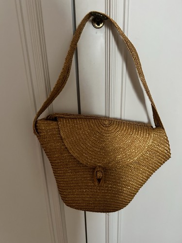 Bast raffia tasche vintage - bast/raffia,