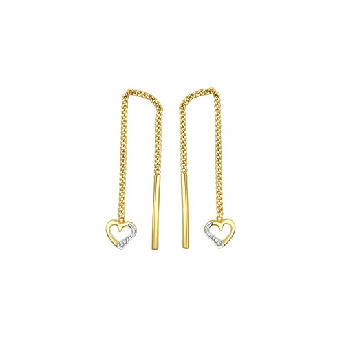 Ohrhänger 333 gelbgold glanz - 333,