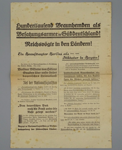 Altes flugblatt wahlzettel - flugblatt/,