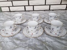 Burg Lindau mit Schmetterlingen und Durchbruchrand KAFFEETASSEN 