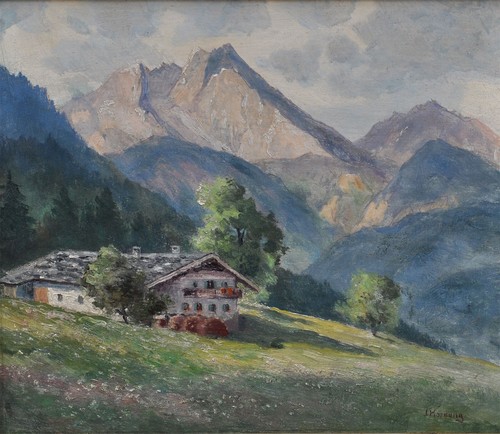 Antikes gemälde blick auf - antikes, den