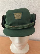 Polizeimütze-Mütze Polizei-Wintermütze-Fellmütze -Japanmütze-Trageversuch-selten