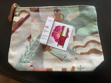 NEU CLARINS KOSMETIK- MAKE-UP TASCHE + Clarins Lip Comfort Oil Probe 1,4ml