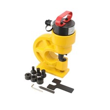 Hydraulische Stanzmaschine Kupfer Metall Winkel Eisen Loch Puncher 3/8"-3/4" DHL