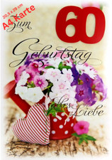 A4 Geburtstagskarte 60 Jahre