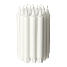 IKEA JUBLA Kerzen Stabkerzen Tafelkerzen weiß duftneutral Multipack Lüsterkerzen