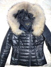Jacke aus leder mit - jacke,