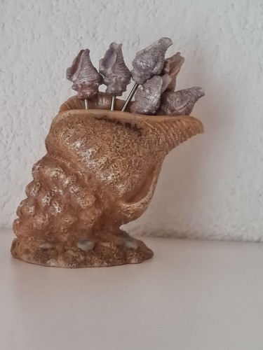 Muschel mit cocktailgabel - muschel,