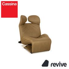 Cassina Wink veganes Leder (GAVIN 108) Sessel Olive Grün manuelle Funktion
