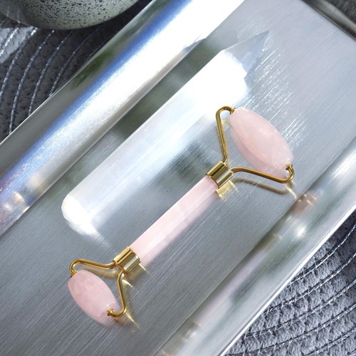 Beauty set rosenquarz roller - beauty-set:, rosenquarz-roller