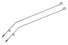 1 Paar 28 Zoll Schutzblech Überlauf Streben mit Biegung Edelstahl 340 mm Ø 4mm