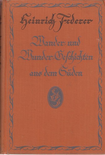 Heinrich federer wander und - wander-,