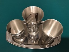 Zinn Becher 3 Stück - Rein