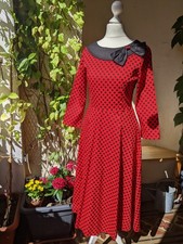 Mixinni Kleid 50s Retro rot &