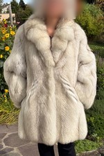 Blaufuchs Pelzjacke Gr. 40-42 - Echtpelz, Bluefox, Fuchsjacke - TOP gepflegt