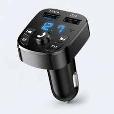 Bluetooth 5.0 FM Transmitter Auto Radio Adapter Freisprecheinrichtung KFZ Kit