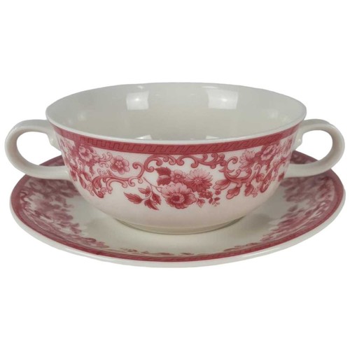 Suppentasse mit untertasse - suppentasse,