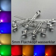 5mm LEDs Flachkopf wasserklar