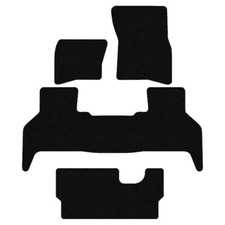 Schwarz Fußmatten Velour für