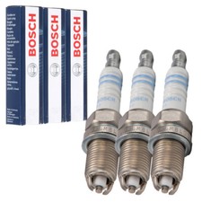 3x BOSCH FLR8LDCU+ 0242229654 Zündkerze für OPEL AGILA A CORSA B C 1.0 54/58 PS