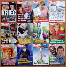 12x Titanic 2015 Satiremagazin endgültig Jahrgang komplett Zeitschrift Merkel