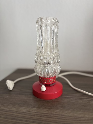 Tischlampe eisglas glaslampe - eisglas,
