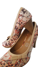 Damen Pumps Bugatti, Gr. 38, Spitze, Blumenmuster, TOP Zustand