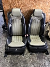 Mercedes Benz AMG R230 SL Sitze Vorne SCHWARZ GRAU Ledersitze DESIGNO ZWEIFARBIG