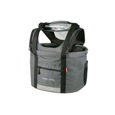 Klickfix Hundeshopper Doggy Grau 38x29x25/40cm 24 Liter Tragegriff Fahrrad