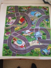 Straßenteppich Kinder Spielteppich Little Village Bauernhof Dorf