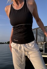 Cooles Damen Cannondale Trikot Achselshirt GrS/34-36 schwarz 89%Nylon 11%Spandex