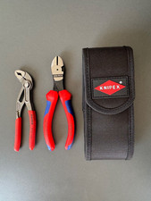 Knipex Zangenset in Gürteltasche 8701150 Cobra 7402160 Kraft-Seitenschneider